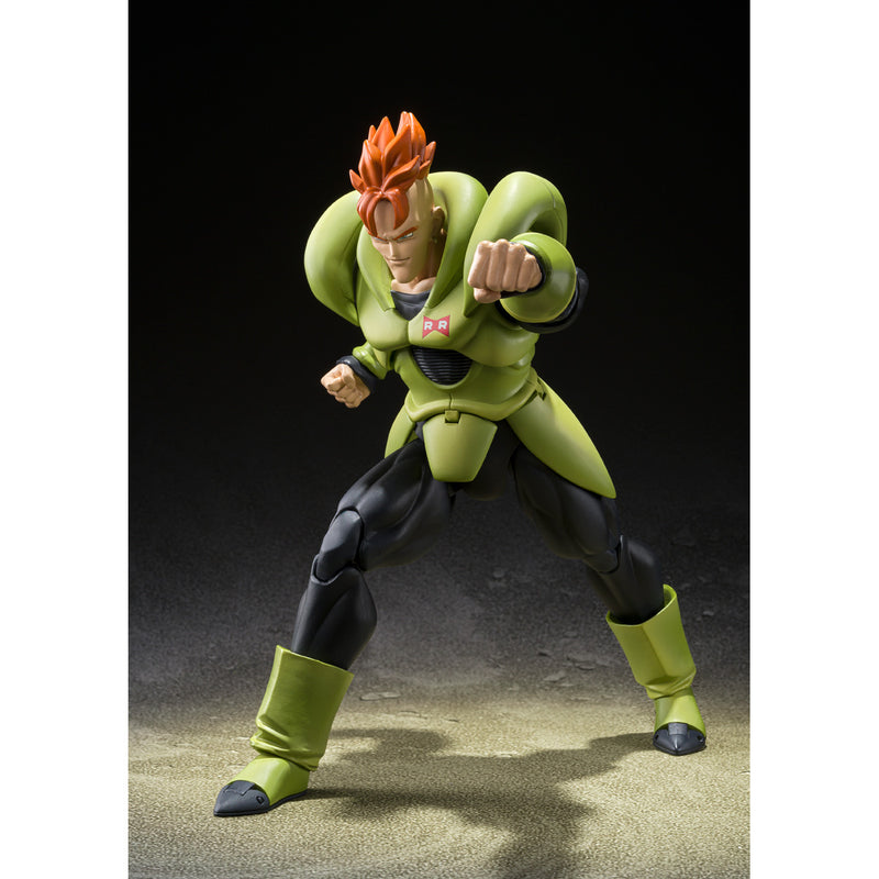 BANDAI Tamashii Nations S.H.Figuarts Android 16 Exclusive Edition SDCC 2022 - Dragon Ball Z Action Figure