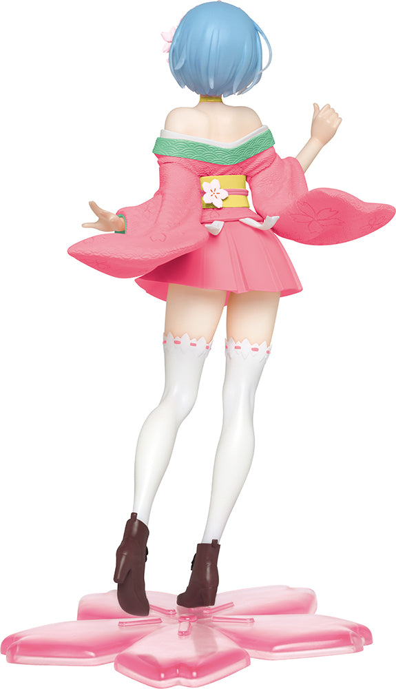 Taito Precious Figure Rem ~Original Sakura image ver.~Renewal~ - Re:Zero -Starting Life In Another World- Prize Figure
