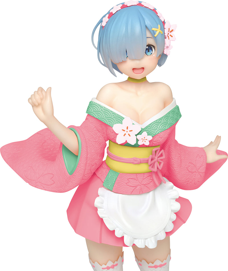 Taito Precious Figure Rem ~Original Sakura image ver.~Renewal~ - Re:Zero -Starting Life In Another World- Prize Figure