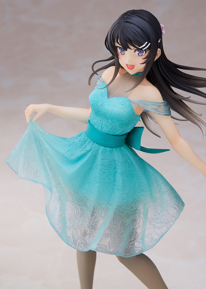 Taito Coreful Figure Sakurajima Mai ~Clear dress ver.~ - Rascal Does Not Dream of a Dreaming Girl Prize Figure