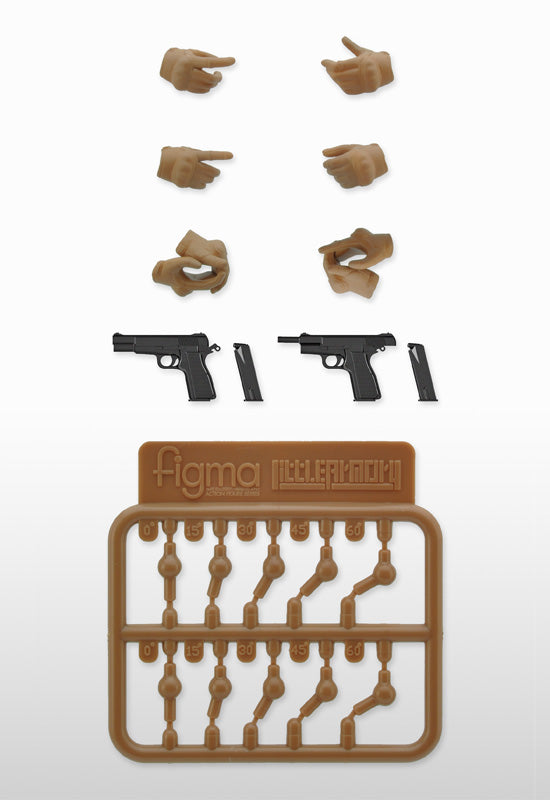 TOMYTEC LAOP06: figma Tactical Gloves 2 - Handgun Set (Tan) - Little Armory Accessories