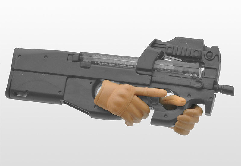 TOMYTEC LAOP06: figma Tactical Gloves 2 - Handgun Set (Tan) - Little Armory Accessories