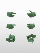 TOMYTEC LAOP07: figma Tactical Gloves 2 - Revolver Set (Green) - Little Armory Accessories