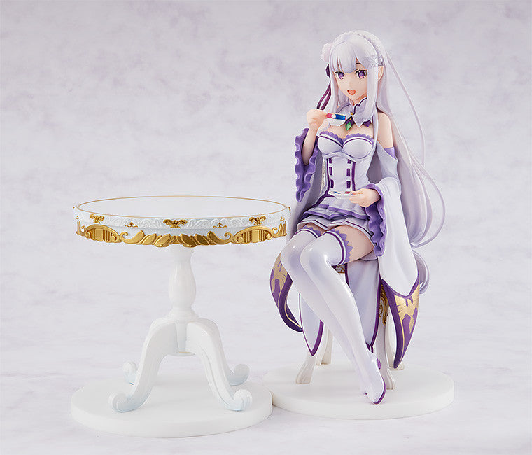 KADOKAWA Kdcolle Emilia: Tea Party Ver. (re-run) - Re:ZERO -Starting Life in Another World- 1/7 Scale Figure