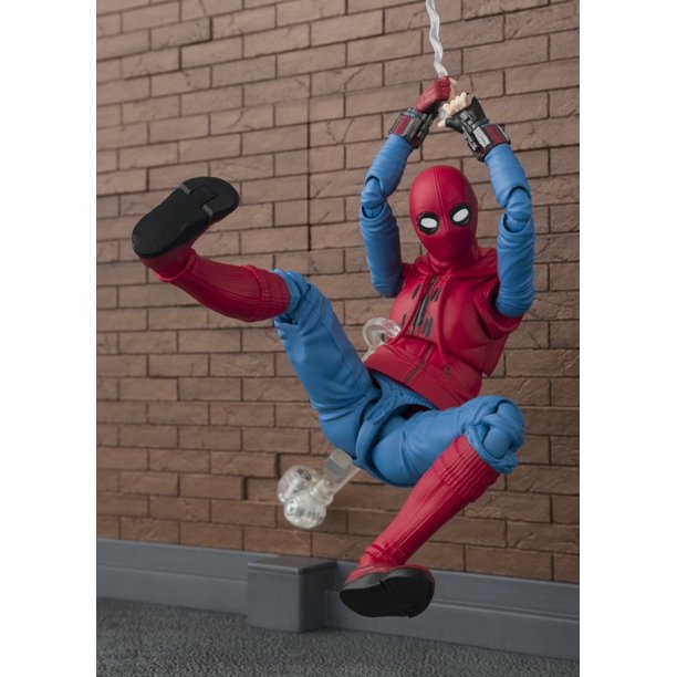 BANDAI Tamashii Nations S.H.Figuarts Spider-Man (Home Made Suit Ver.) - Spider-Man: Homecoming Action Figure