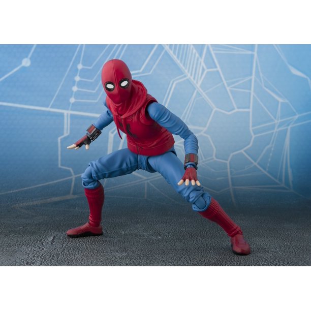 BANDAI Tamashii Nations S.H.Figuarts Spider-Man (Home Made Suit Ver.) - Spider-Man: Homecoming Action Figure