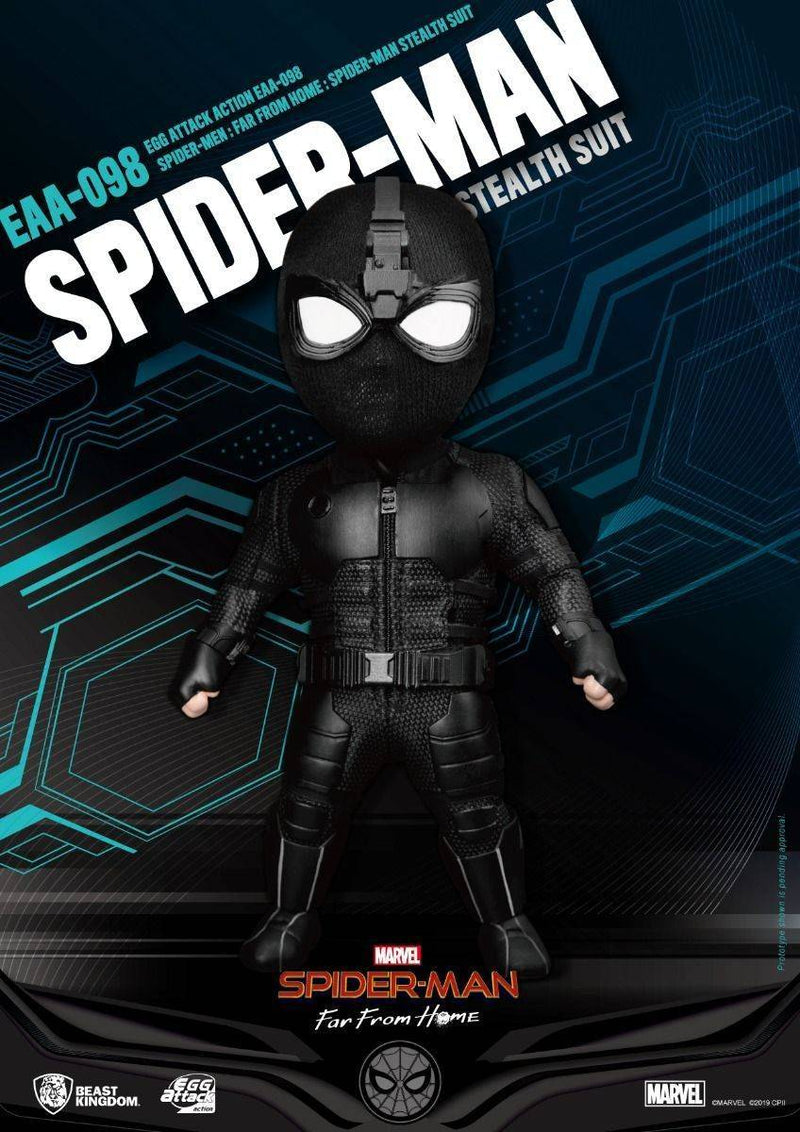 BEAST KINGDOM Egg Attack EAA-098 Spider-Man Stealth Suit - Spider-man Action Figure