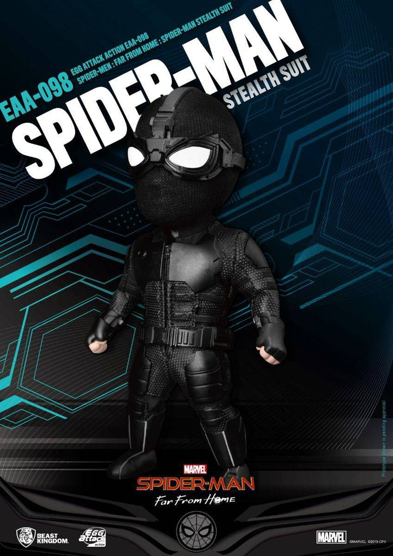 BEAST KINGDOM Egg Attack EAA-098 Spider-Man Stealth Suit - Spider-man Action Figure