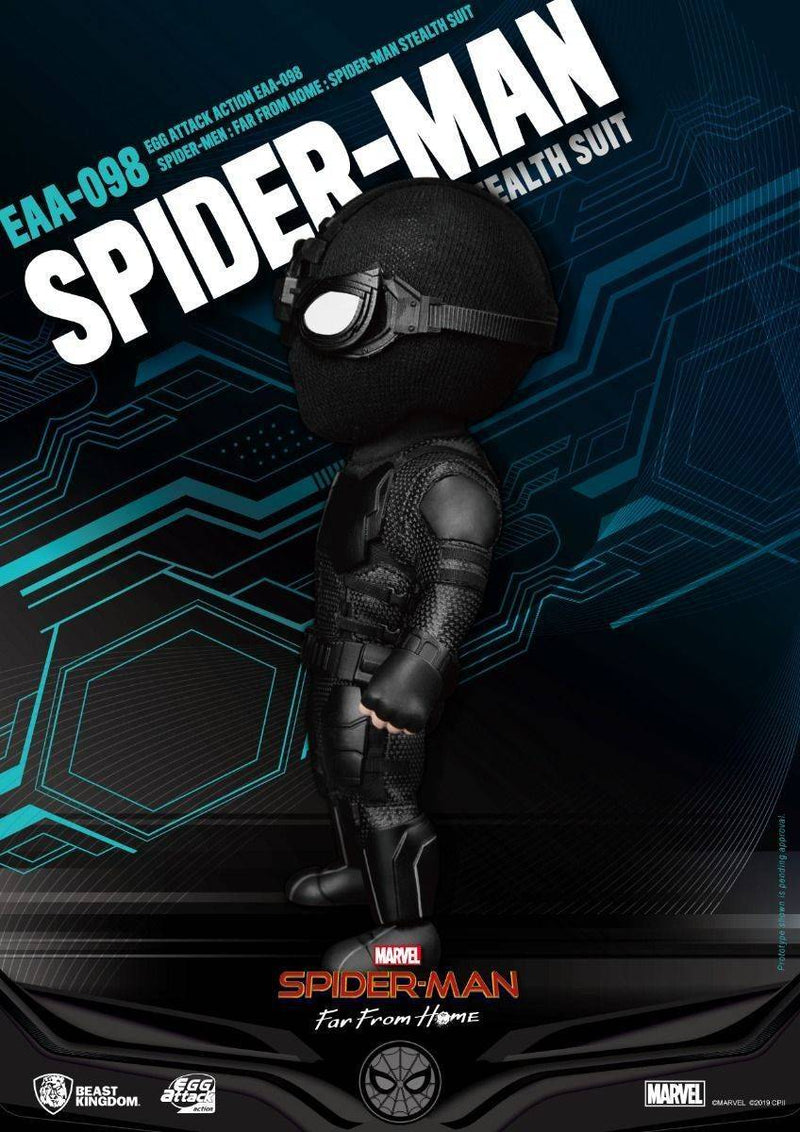 BEAST KINGDOM Egg Attack EAA-098 Spider-Man Stealth Suit - Spider-man Action Figure