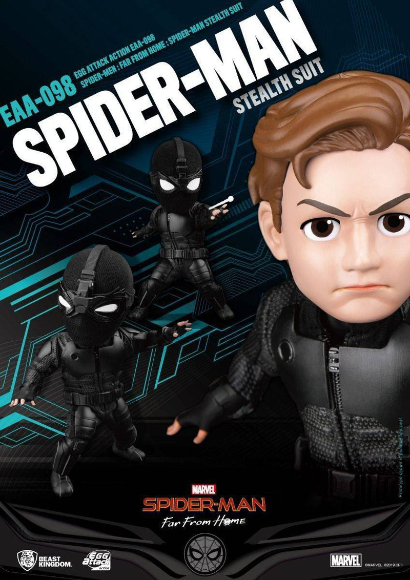 BEAST KINGDOM Egg Attack EAA-098 Spider-Man Stealth Suit - Spider-man Action Figure