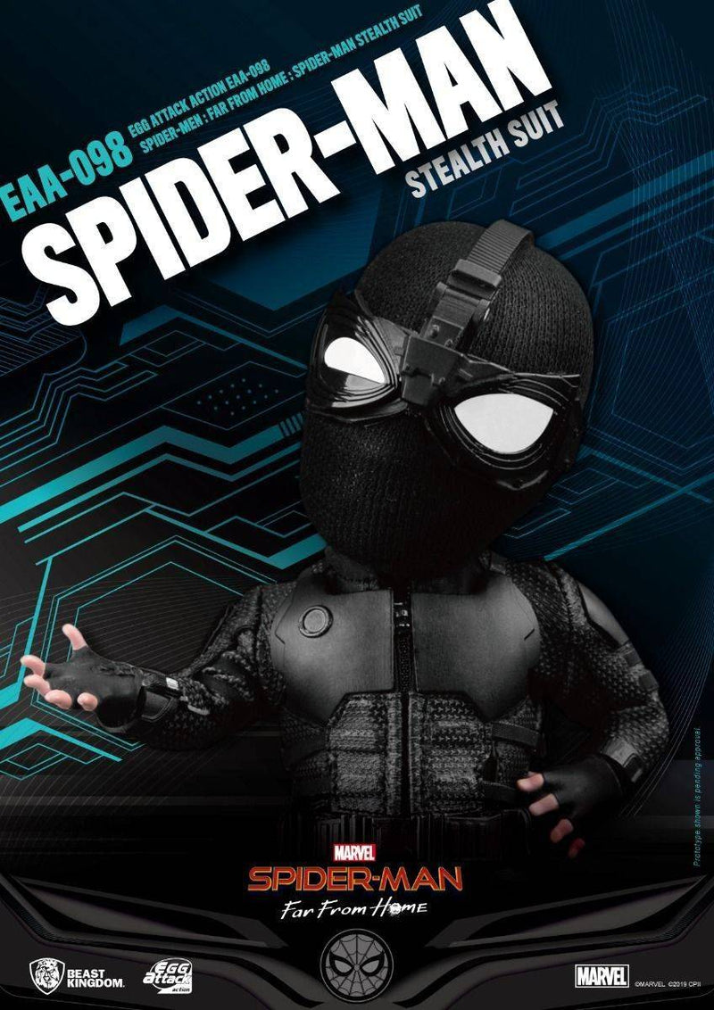 BEAST KINGDOM Egg Attack EAA-098 Spider-Man Stealth Suit - Spider-man Action Figure