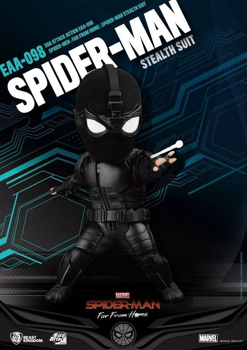 BEAST KINGDOM Egg Attack EAA-098 Spider-Man Stealth Suit - Spider-man Action Figure