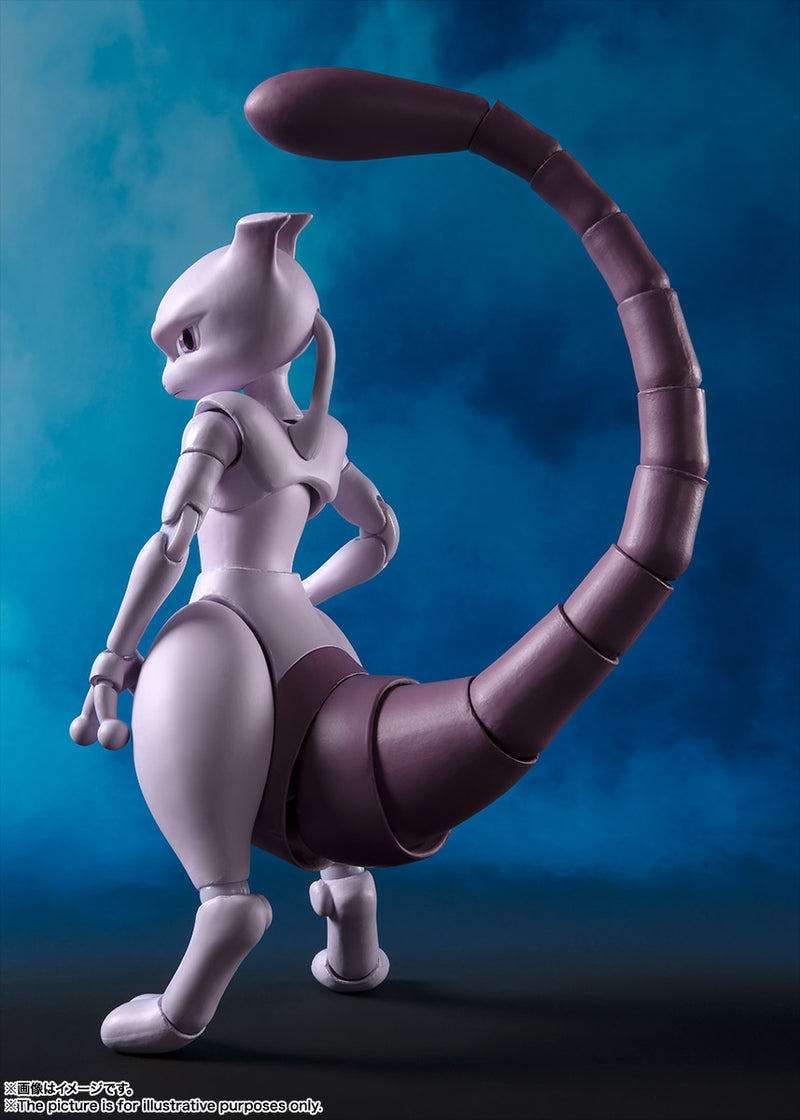 BANDAI Tamashii Nations S.H.Figuarts Mewtwo Arts Remix - Pokemon Action Figure