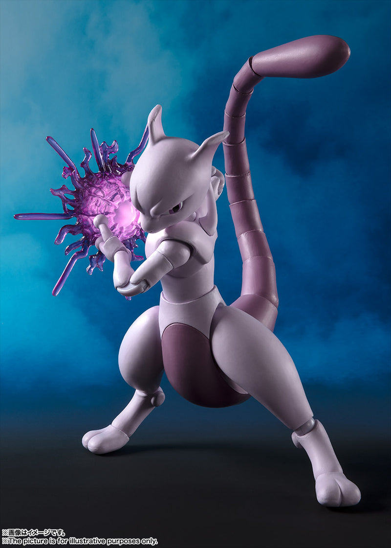 BANDAI Tamashii Nations S.H.Figuarts Mewtwo Arts Remix - Pokemon Action Figure
