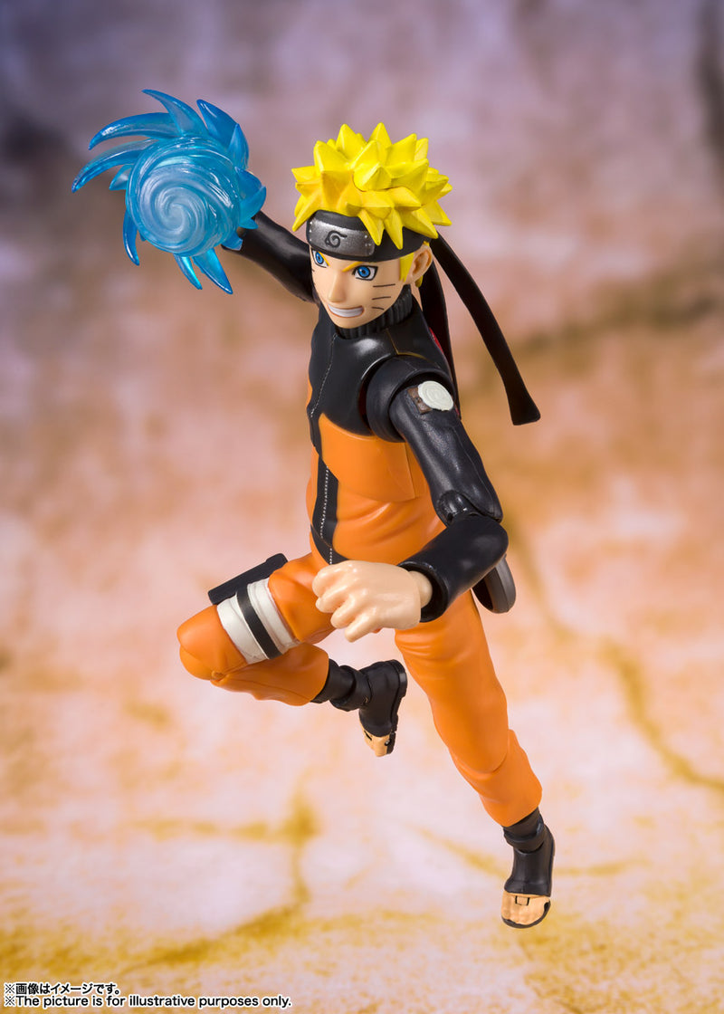 BANDAI Tamashii Nations S.H.Figuarts Naruto Uzumaki (Best Selection) New Package Ver - Naruto Action Figure