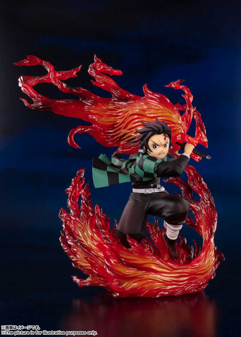 BANDAI Tamashii Nations Figuartszero Tanjiro Kamado Hinokami Kagura - Demon Slayer Action Figure