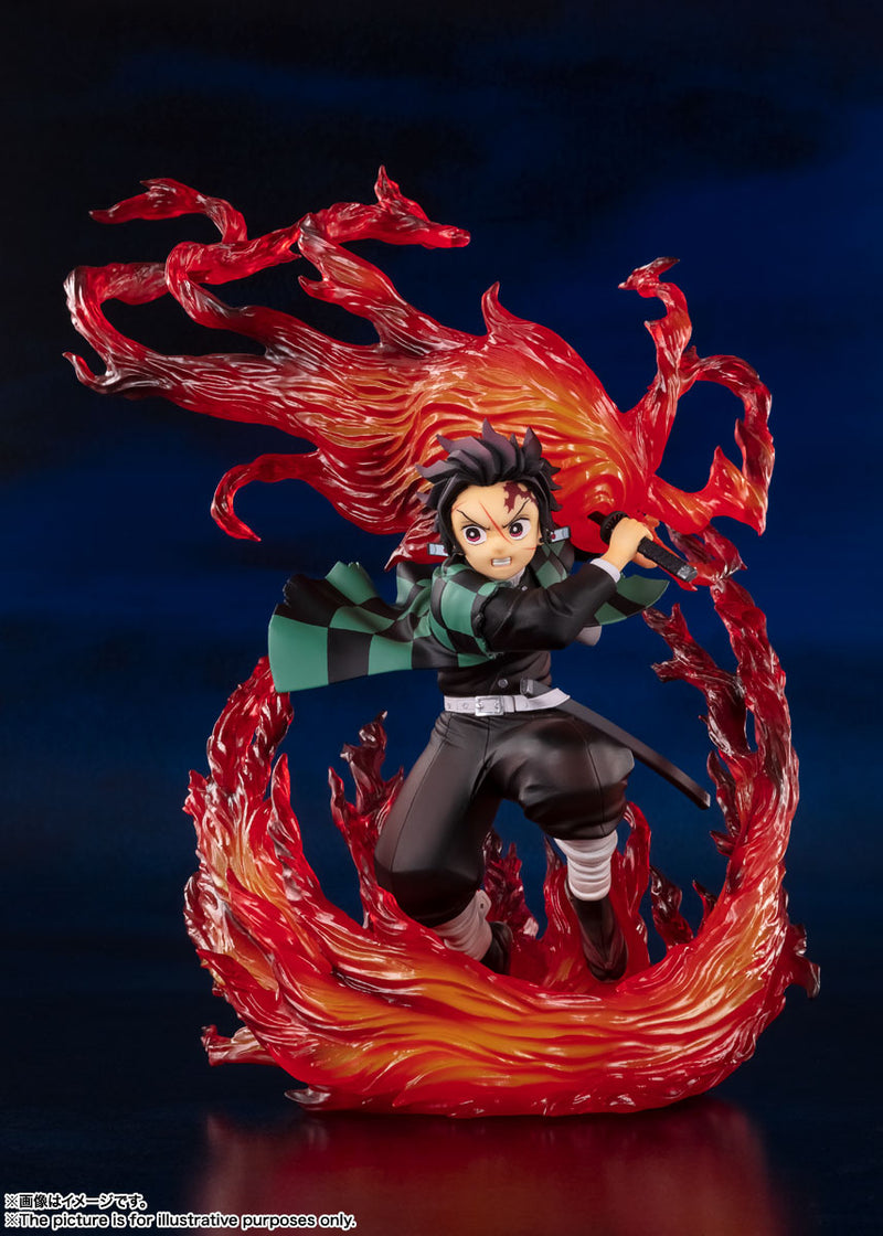 BANDAI Tamashii Nations Figuartszero Tanjiro Kamado Hinokami Kagura - Demon Slayer Action Figure