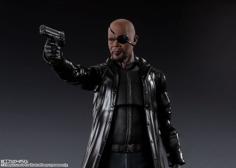 BANDAI Tamashii Nations S.H.Figuarts Nick Fury (Avengers) - Marvel Avengers Action Figure