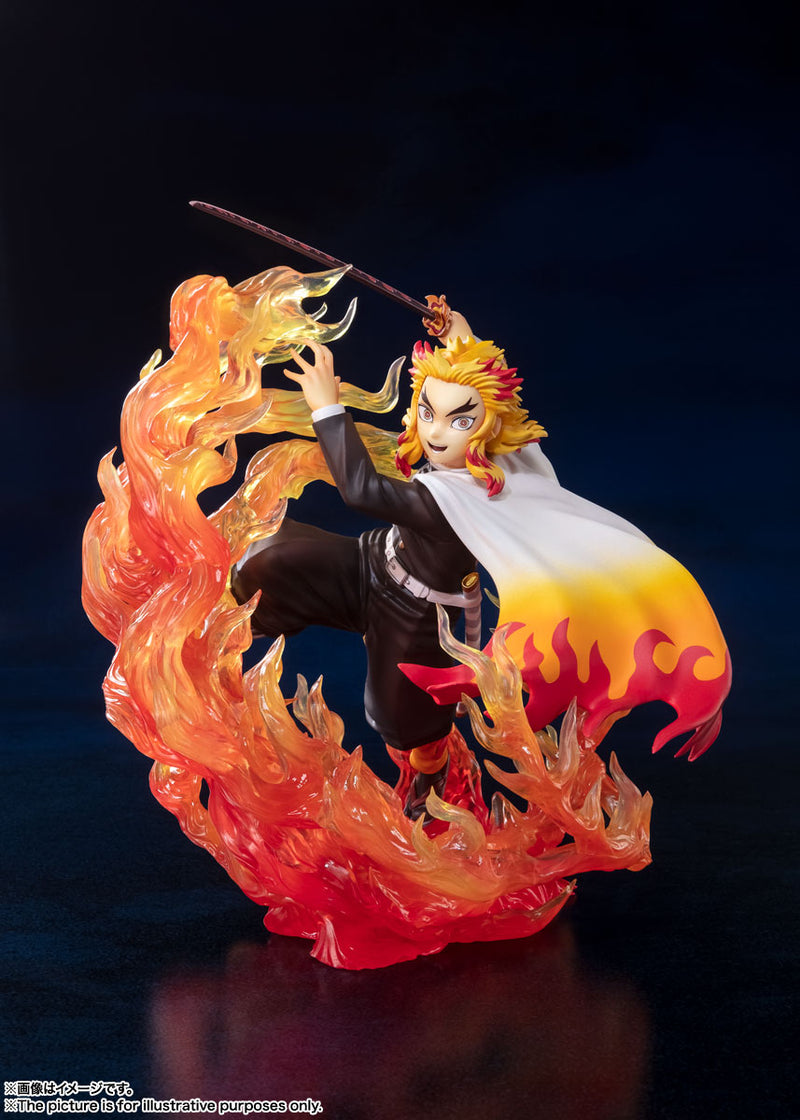BANDAI Tamashii Nations FiguartsZero Kyojuro Rengoku Flame Breathing - Demon Slayer Figure