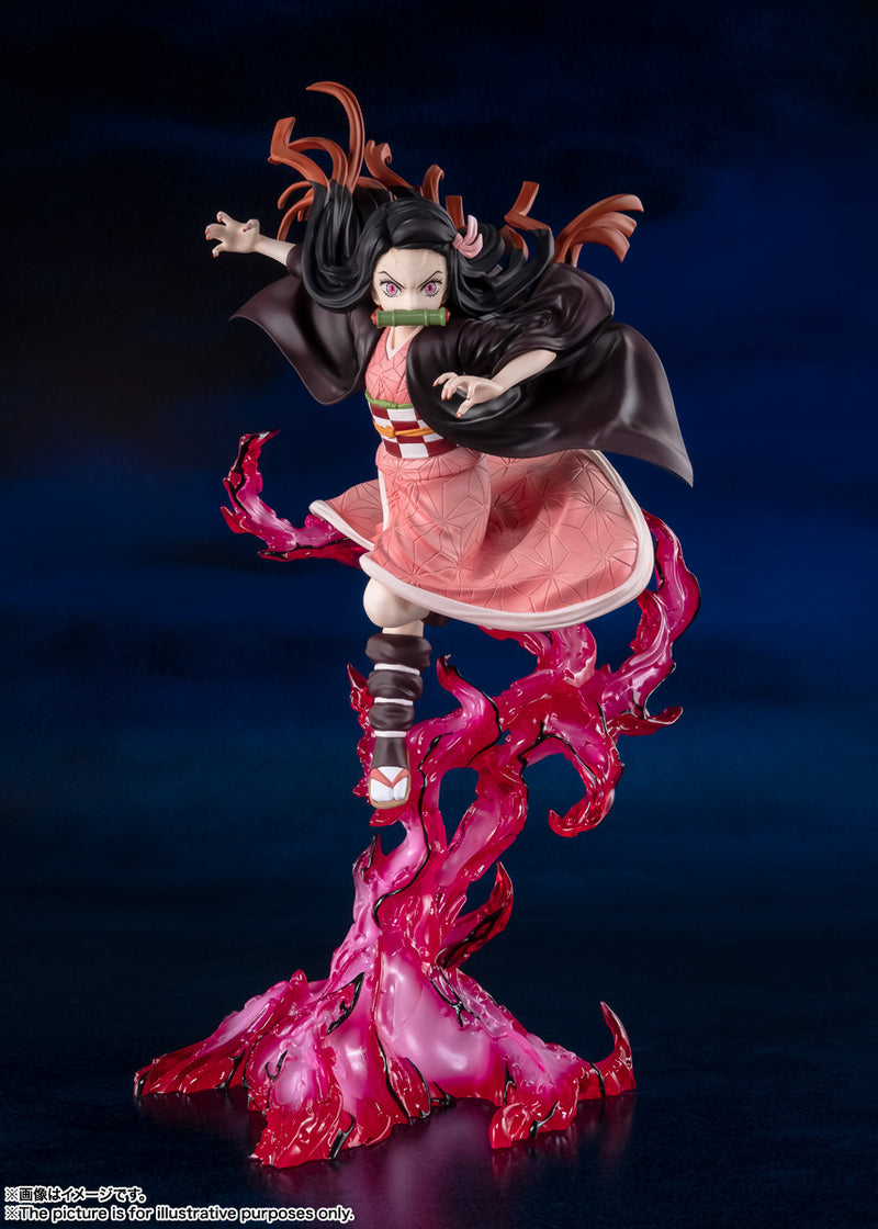 BANDAI Tamashii Nations FiguartsZero Nezuko Kamado Blood Demon Art - Demon Slayer Figure
