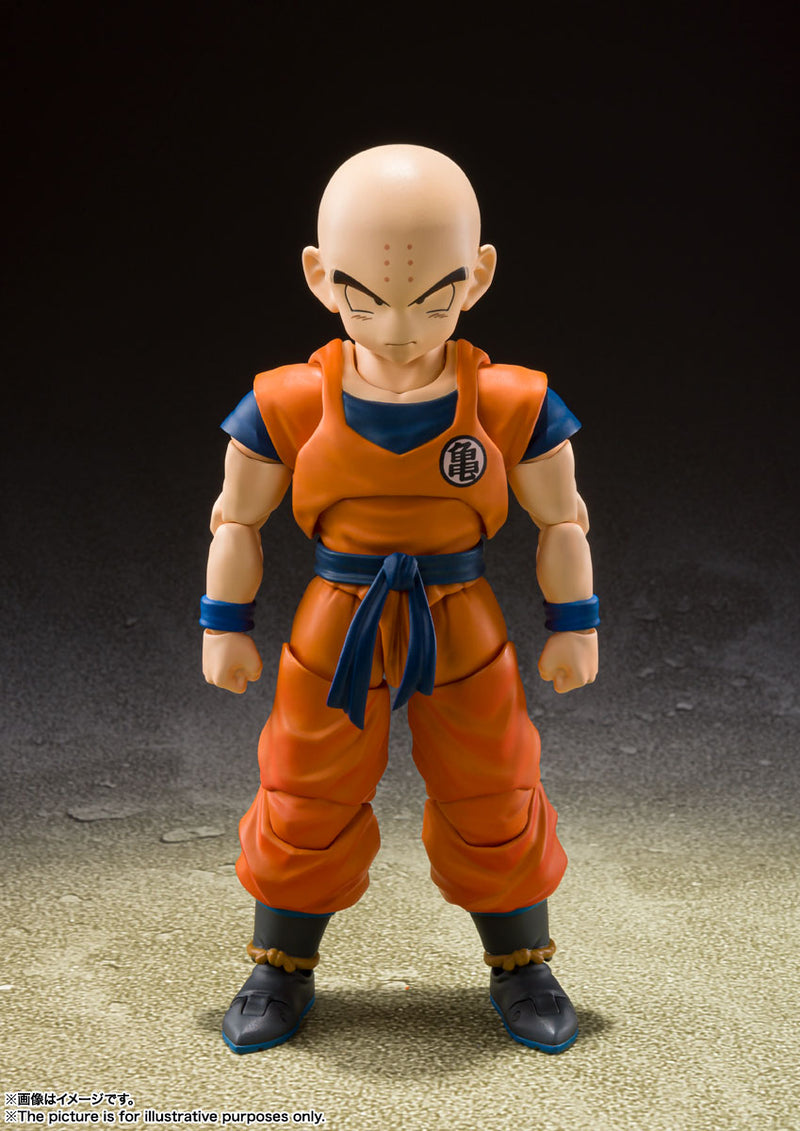 BANDAI Tamashii Nations S.H.Figuarts Krillin Earth's Strongest Man - Dragon Ball Action Figure