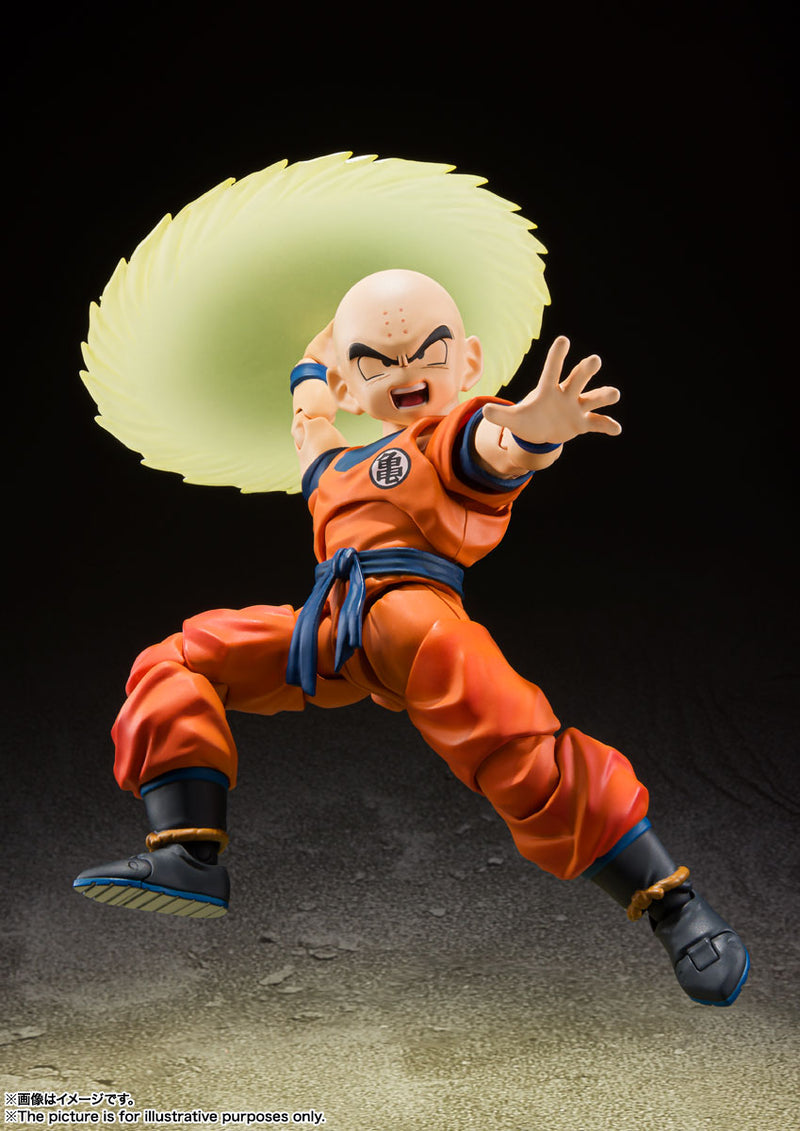 BANDAI Tamashii Nations S.H.Figuarts Krillin Earth's Strongest Man - Dragon Ball Action Figure