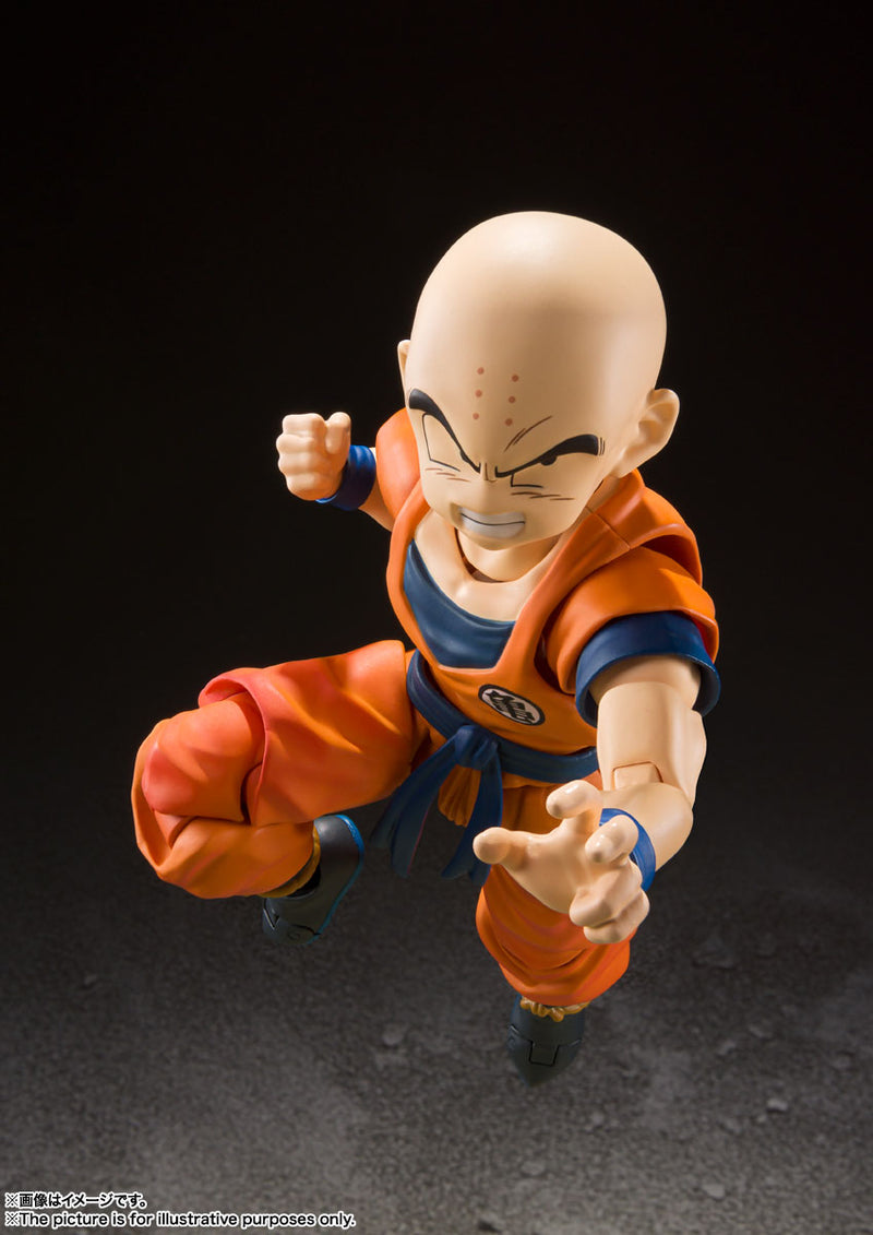 BANDAI Tamashii Nations S.H.Figuarts Krillin Earth's Strongest Man - Dragon Ball Action Figure