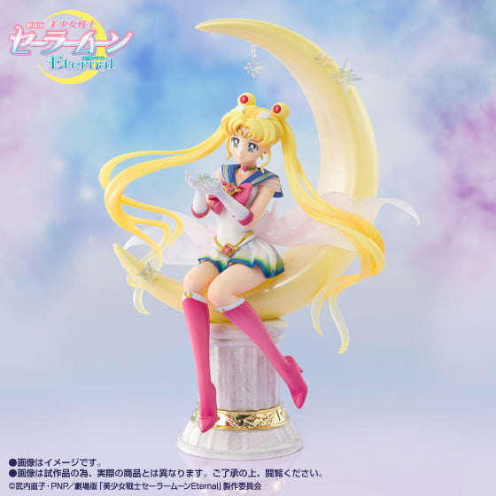 BANDAI Tamashii Nations FiguartsZERO Chouette Super Sailor Moon Bright Moon & Legendary Silver Crystal - Pretty Guardian Sailor Moon Non Scale Figure