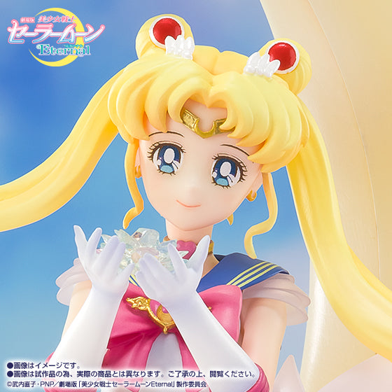 BANDAI Tamashii Nations FiguartsZERO Chouette Super Sailor Moon Bright Moon & Legendary Silver Crystal - Pretty Guardian Sailor Moon Non Scale Figure