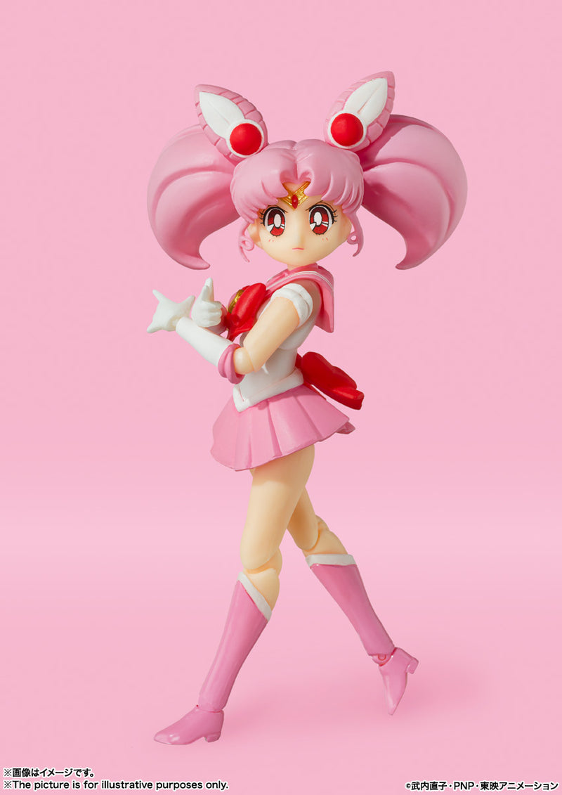 BANDAI Tamashii Nations S.H.Figuarts Sailor Chibi Moon Animation Color Edition - Pretty Guardian Sailor Moon Action Figure
