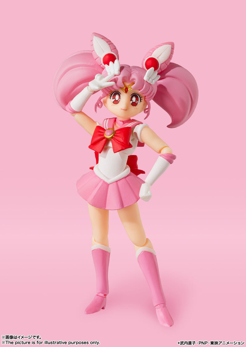 BANDAI Tamashii Nations S.H.Figuarts Sailor Chibi Moon Animation Color Edition - Pretty Guardian Sailor Moon Action Figure