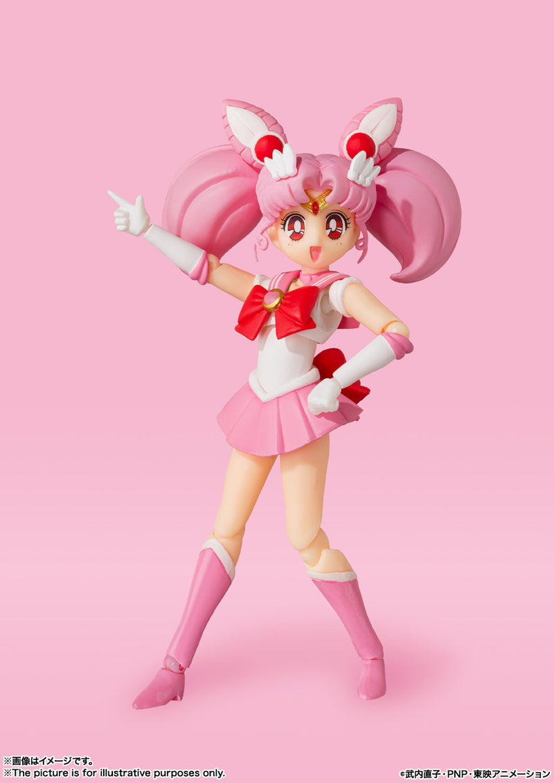 BANDAI Tamashii Nations S.H.Figuarts Sailor Chibi Moon Animation Color Edition - Pretty Guardian Sailor Moon Action Figure