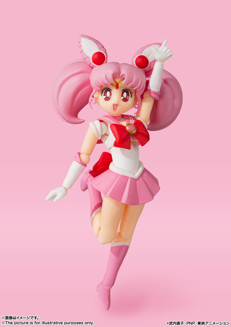 BANDAI Tamashii Nations S.H.Figuarts Sailor Chibi Moon Animation Color Edition - Pretty Guardian Sailor Moon Action Figure