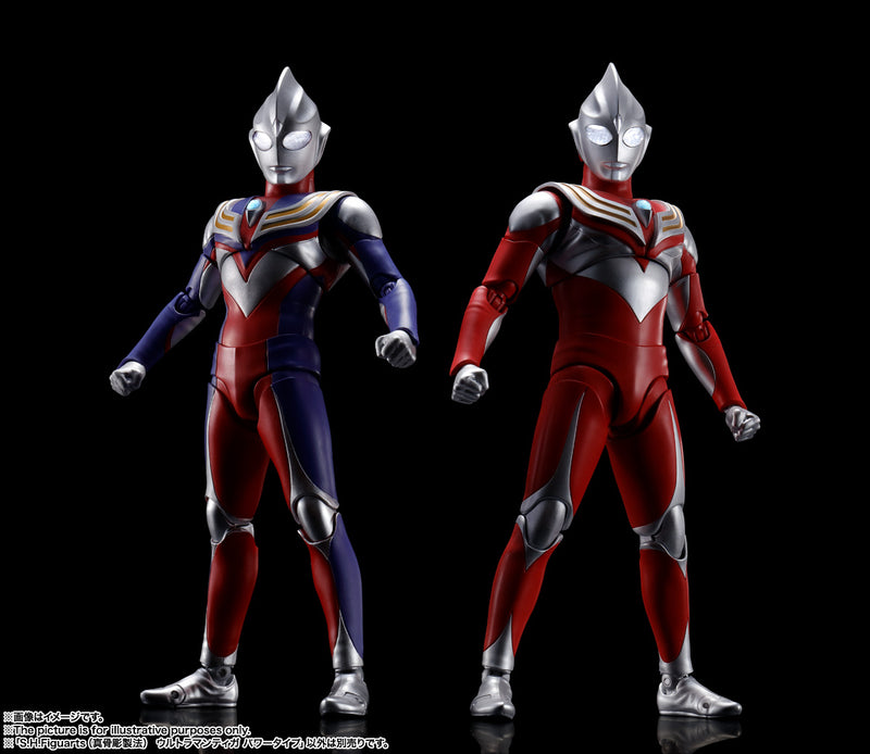 BANDAI Tamashii Nations S.H.Figuarts Shinkocchouseihou Ultraman Tiga Power Type - Ultraman Action Figure