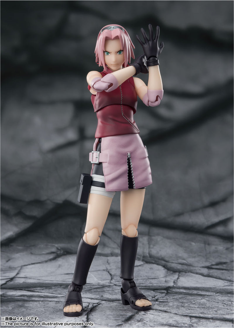 BANDAI Tamashii Nations S.H.Figuarts Sakura Haruno "Inheritor of Tsunade's Indominable Will" - Naruto Shippuden Action Figure