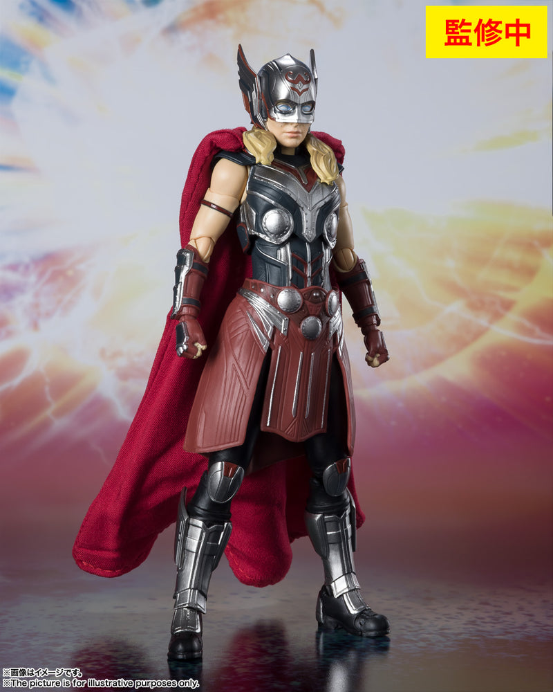 BANDAI Tamashii Nations S.H.Figuarts Mighty Thor (Jane Foster) - Thor Love & Thunder Action Figure