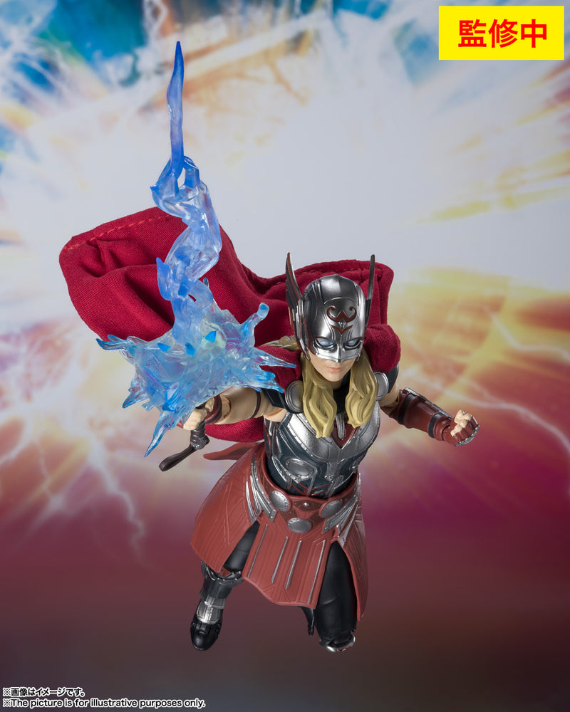 BANDAI Tamashii Nations S.H.Figuarts Mighty Thor (Jane Foster) - Thor Love & Thunder Action Figure